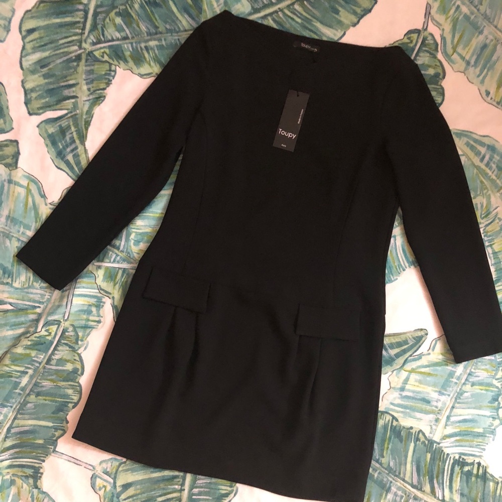 NWT. Toupy Black dress